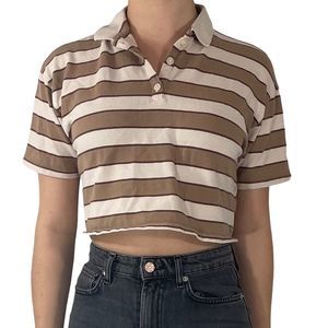 Hollister Cropped Polo Tee